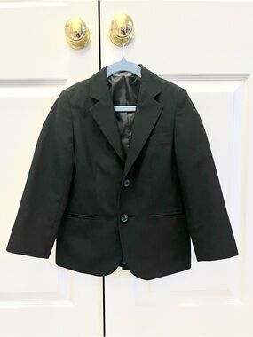 Cherokee Boys Black Suit Jacket Blazer Formal Dress Size 6/7